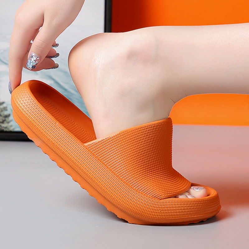 Thick Platform Cloud Slippers for Home Bathroom Slippers Women EVA Interi Chinelos Sandals Woman 2022 Summer Non-slip Flip Flops