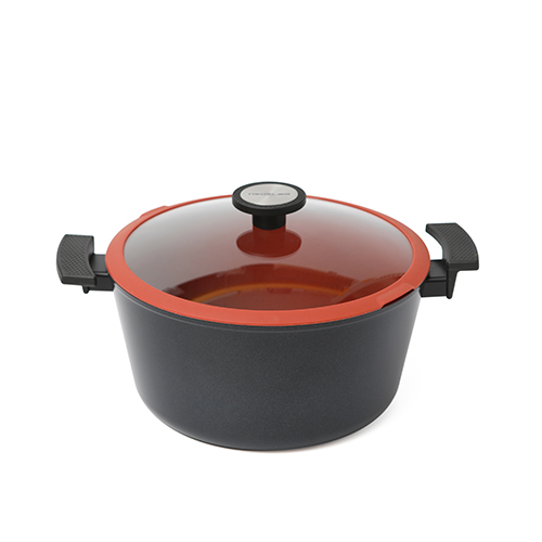 [Hàng chính hãng] Nồi sâu lòng chống dính bếp từ deChef Neoflam Hàn Quốc 28cm, lớp phủ chống dính ceramic, an toàn khi sử dụng, bảo hành 12 tháng (màu đỏ)
