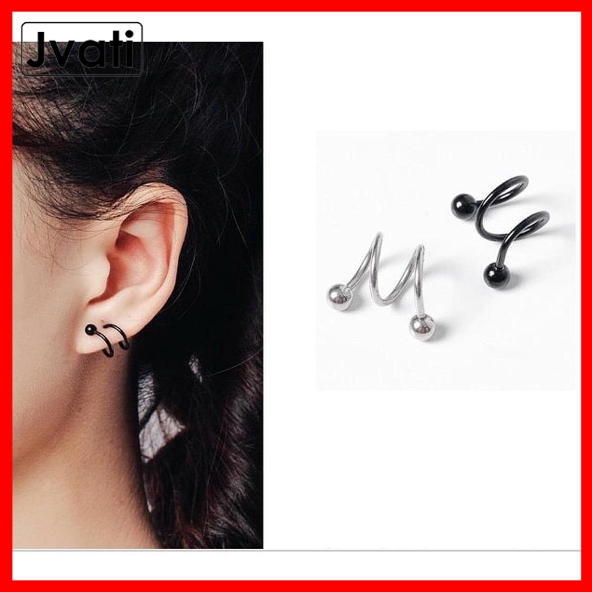 [YÊU THÍCH] Khuyên xoắn titan đầu tròn thép y tế không dị ứng siêu cá tính PK-K03 - Jvati