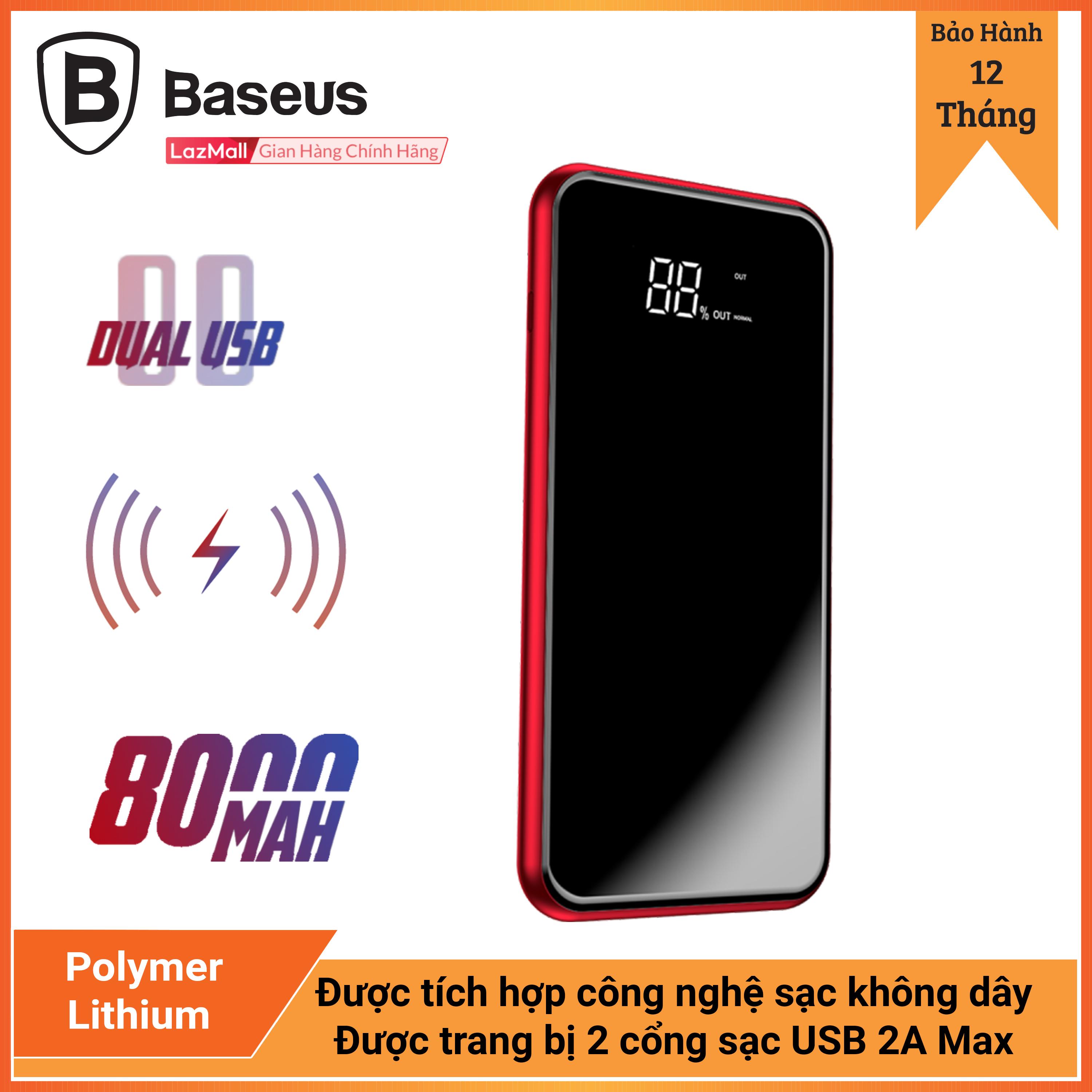 [HCM]Pin Sạc dự phòng kiêm không dây Full Screen Backet Wireless 8000mAh (có khay kê điện thoại tiện dụng)
