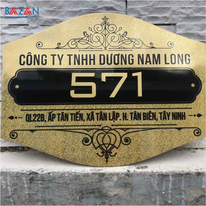 Bảng số nhà, bảng số nhà biệt thự | Gia công bảng số nhà, bảng số nhà biệt thự theo yêu cầu