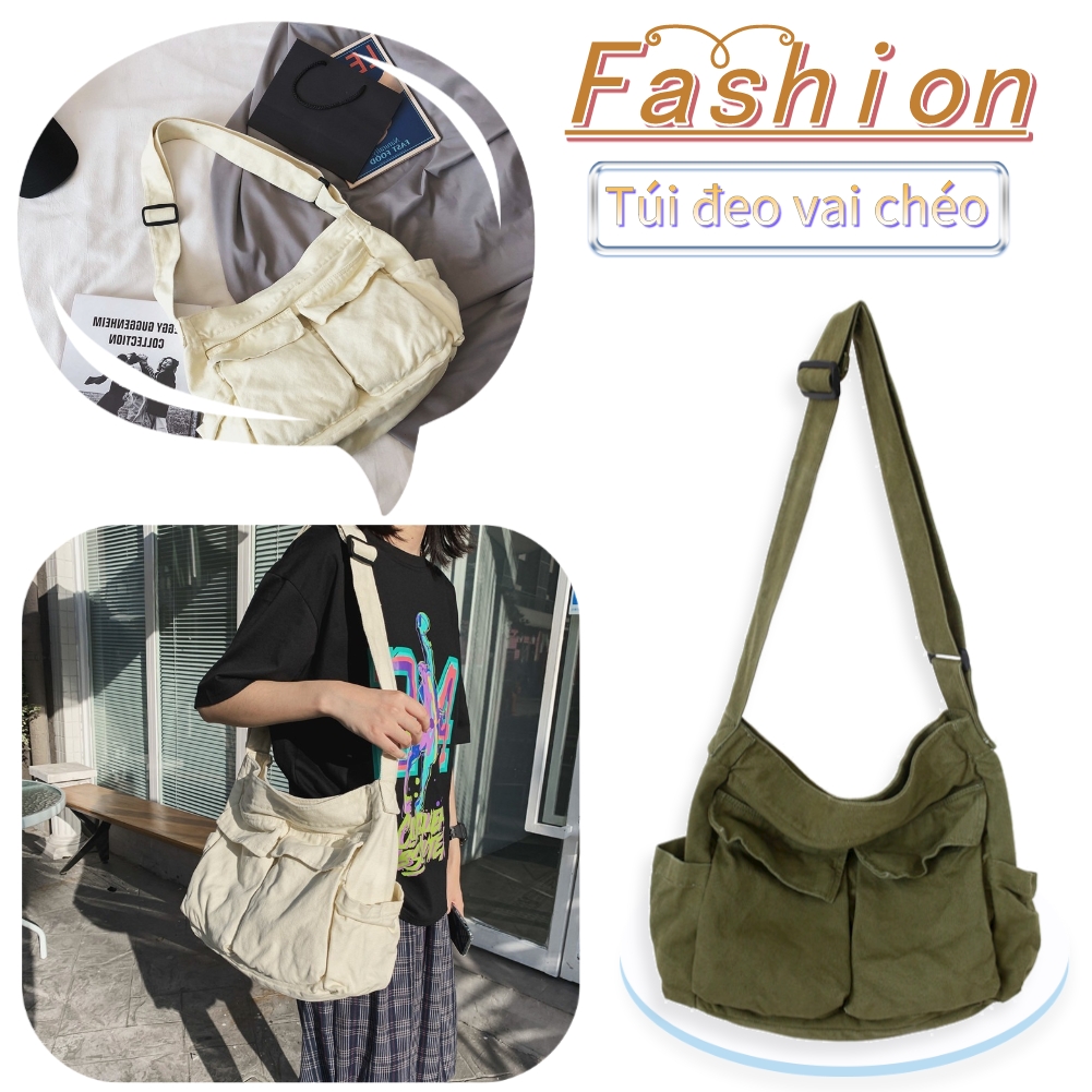 Ready Stock Fashion Casual Women Simple Solid Color Large Capacity Handbag