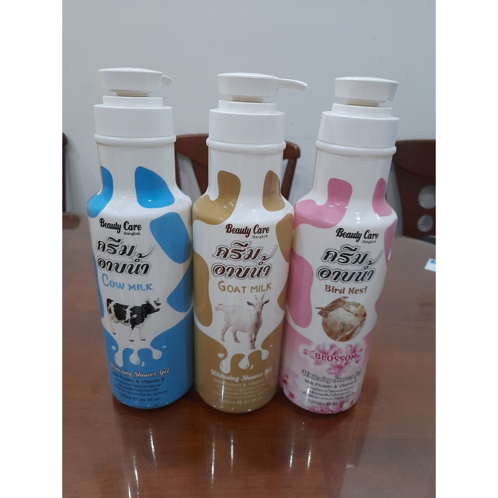 Sữa tắm bò/dê thái lan chai 1,2l