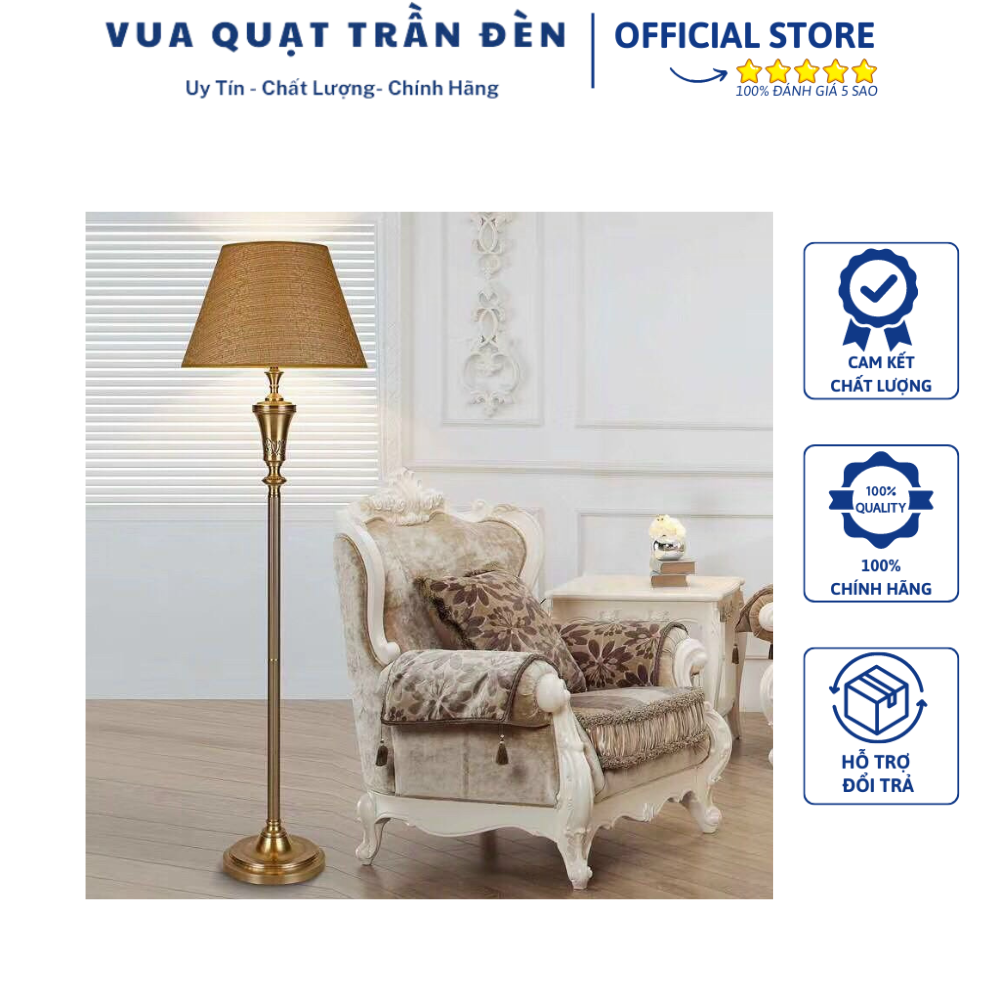 Đèn cây đứng phòng khách - phòng ngủ hiện đại, đèn trang trí cao cấp,sang trọng - vua quạt trần đèn