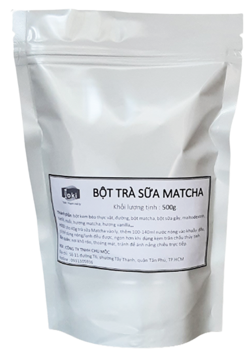Bột trà sữa Matcha hòa tan 3in1 Yoki 500g
