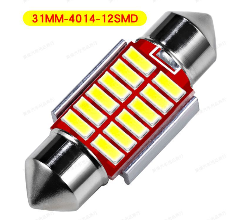 Bóng đèn led trần xe hơi 4014 31mm màu trắng