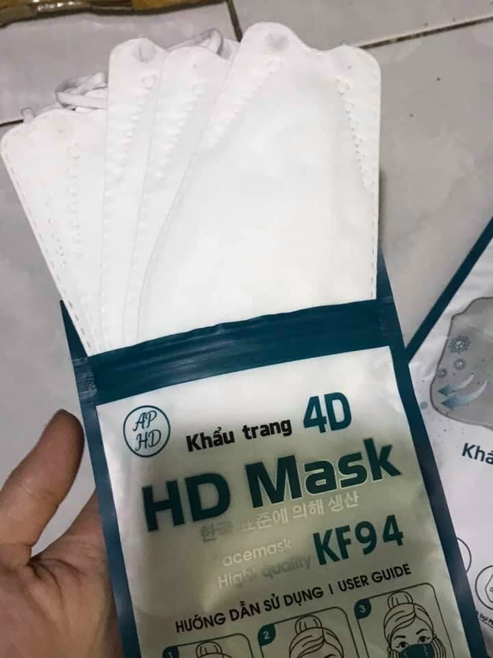 Combo 2 bịt khẩu trang 4d mask kf 94 khẩu trang y tế kháng khuẩn