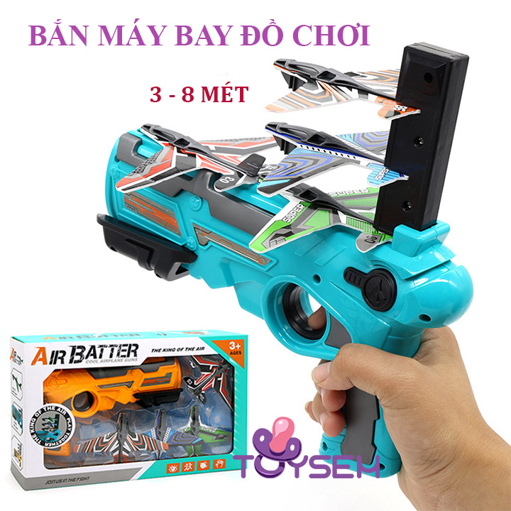 Đồ chơi bắn máy bay cho trẻ em từ 3 tuổi - Đồ chơi phóng máy bay tàu lượn cho bé - Quà tặng sinh nhật cho bé trai, bé gái cute