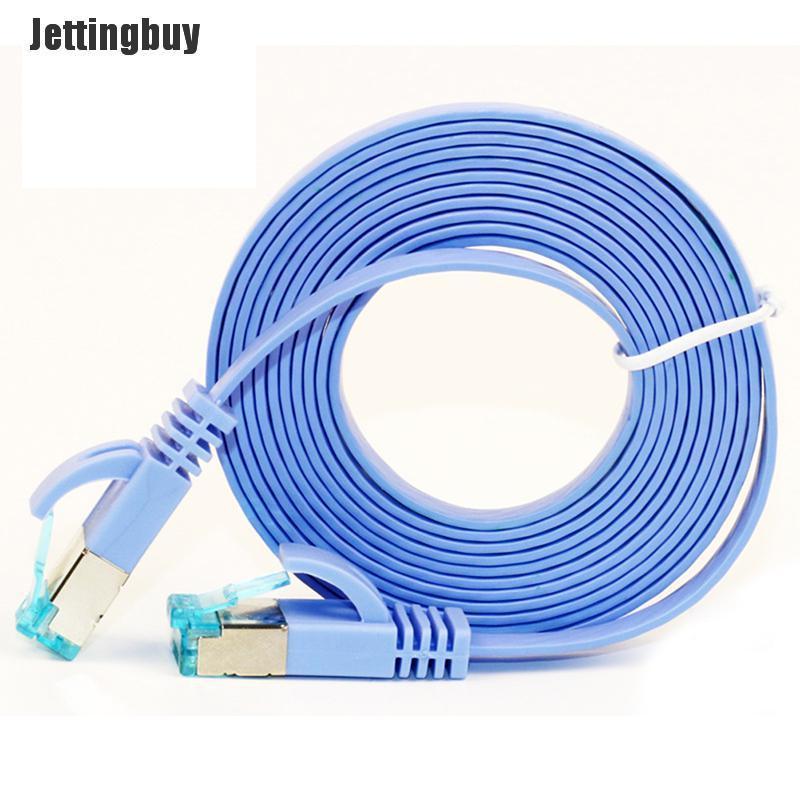 Jettingbuy cáp dẹt ethernet cat6 1-5m chất lượng cao dây mạng lan máy tính rj45