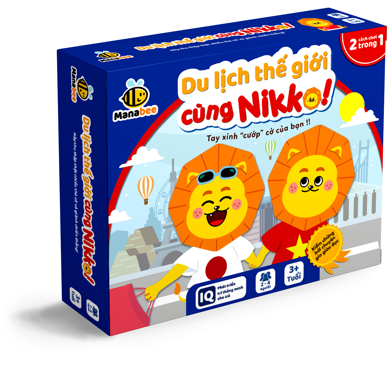 Đồ chơi trí tuệ Manabee - Du lịch thế giới cùng Nikko - Giúp bé khám phá thế giới và chinh phục môn toán - Lứa tuổi 3+