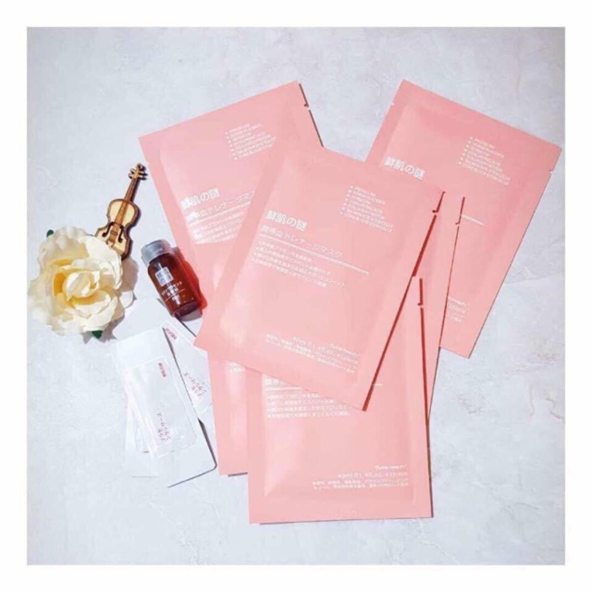 combo 5 Mặt Nạ Tế Bào Gốc Nhau Thai Rwine Beauty Steam Cell Placenta Mask Nhật Bản