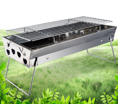 Bếp nướng than hoa cao cấp làm bằng thép không gỉ - Thích hợp đi du lịch và dã ngoại