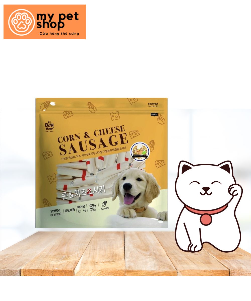 Xúc xích phô mai & bắp - 1360g - bánh thưởng