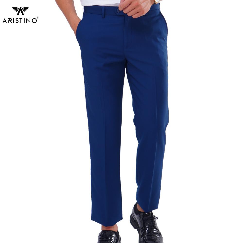 Quần âu nam ARISTINO form Regular fit màu xanh tím than, mang đến cho bạn vẻ lịch lãm, tự tin và thời trang - ATR006S7