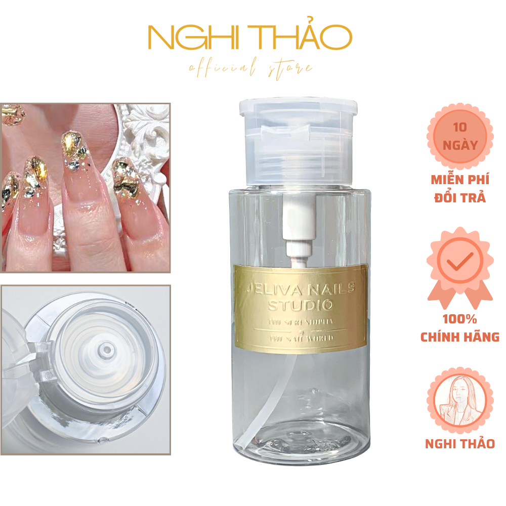 Lọ đựng dung dịch axeton Jeliva Nghi Thảo
