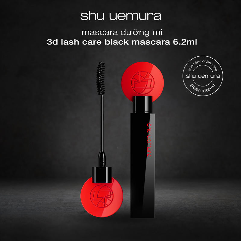 mới mascara dưỡng mi shu uemura 3d lash care black mascara 6.2ml