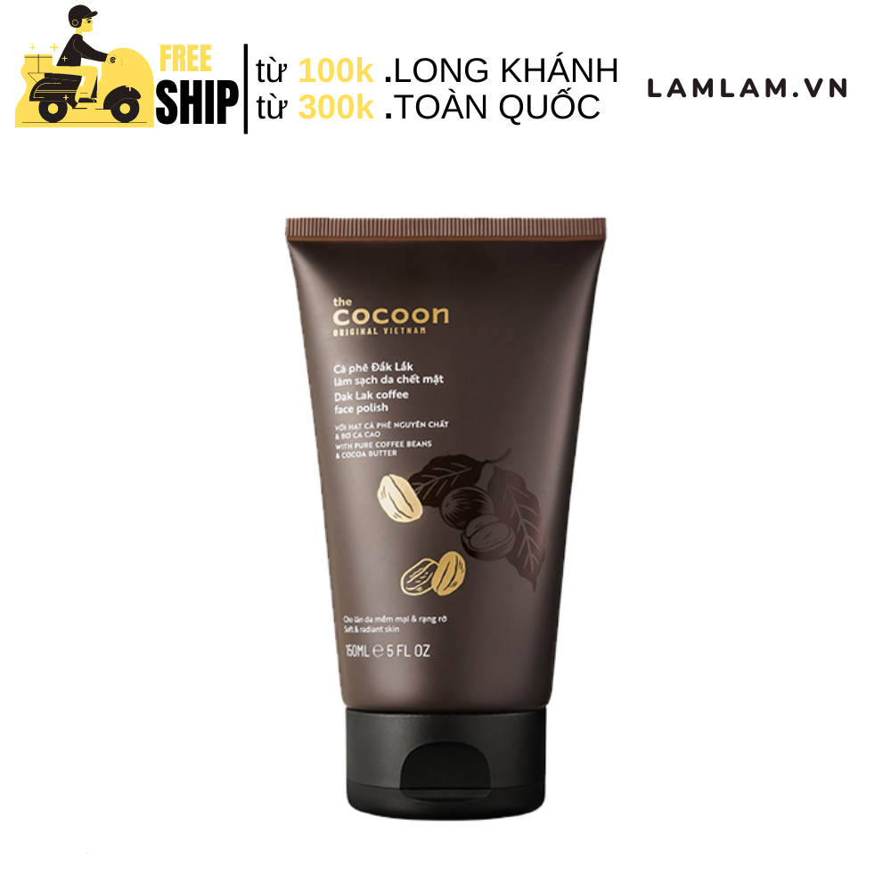 Tẩy da chết mặt CoCoon Cà phê Đắk Lắk làm sạch da chết mặt 150ml