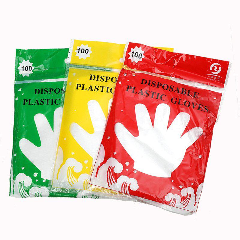 Găng tay nilon dùng 1 lần loại dày(Hộp Đủ 100 Chiếc)