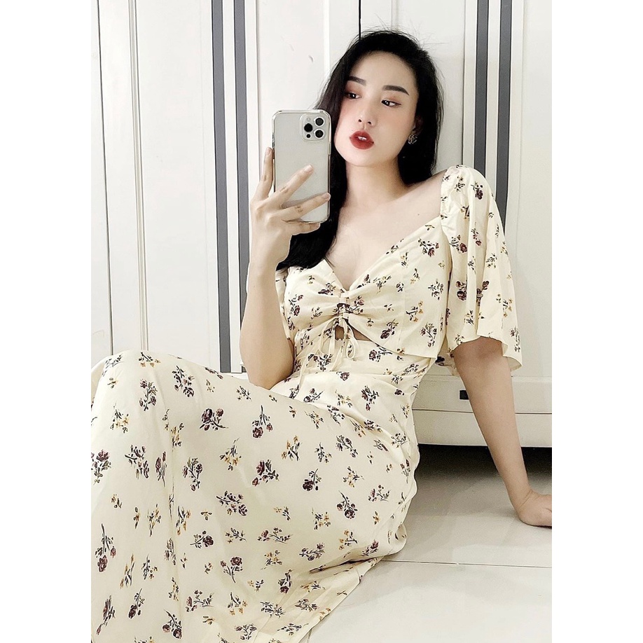 Váy hoa nhí đệm ngực đan dây siêu xinh