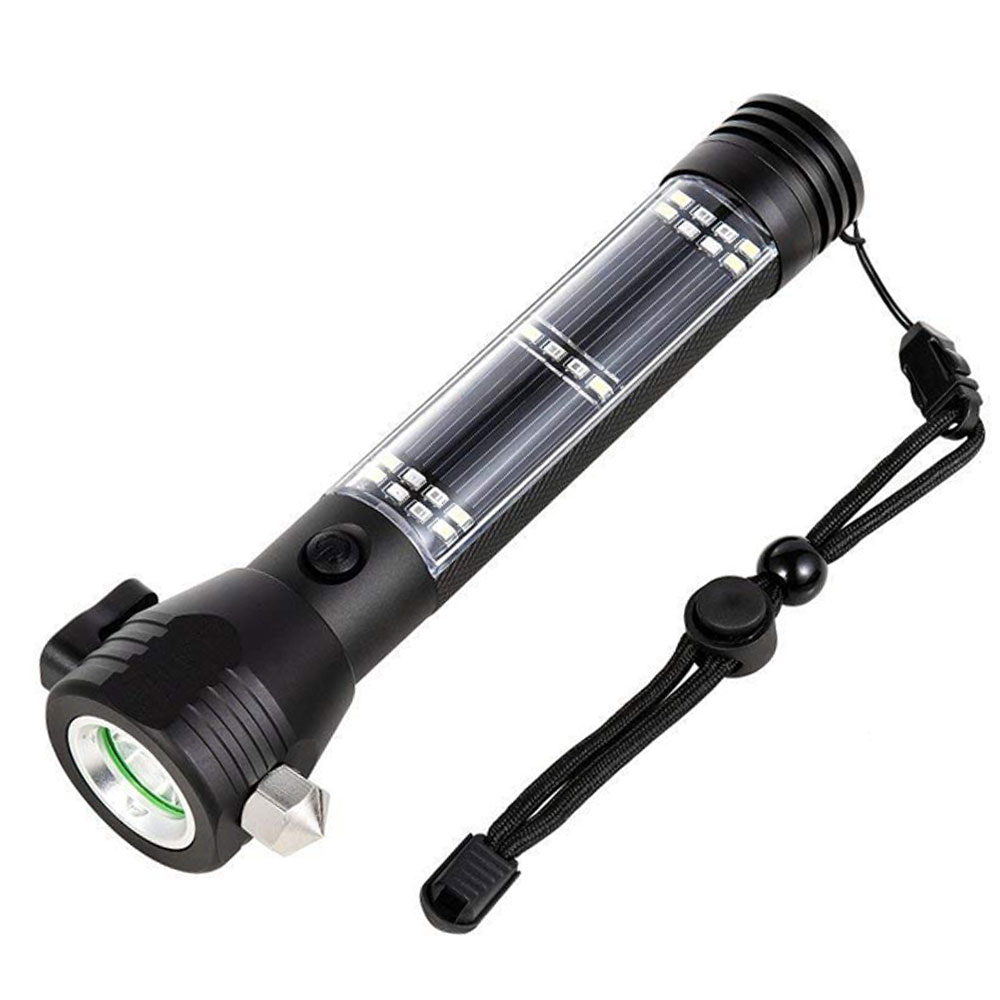 Đèn Pin Police 11 Chức Năng Solar Power Flashlight Cao Cấp
