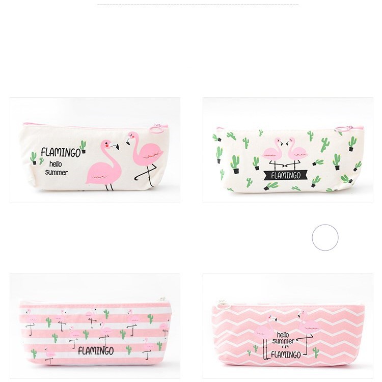 Bóp viết vải Flamingo xinh xắn