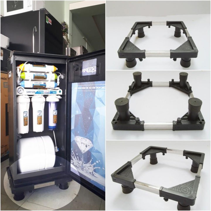 Kệ đỡ máy giặt, chân đỡ đa năng dùng cho máy giặt và tủ lạnh - hàng đẹp inox. kệ máy giặt tủ lạnh inox , chân kê máy giặt tủ lạnh đa năng tùy chỉnh kích cỡ. nấc điều chỉnh