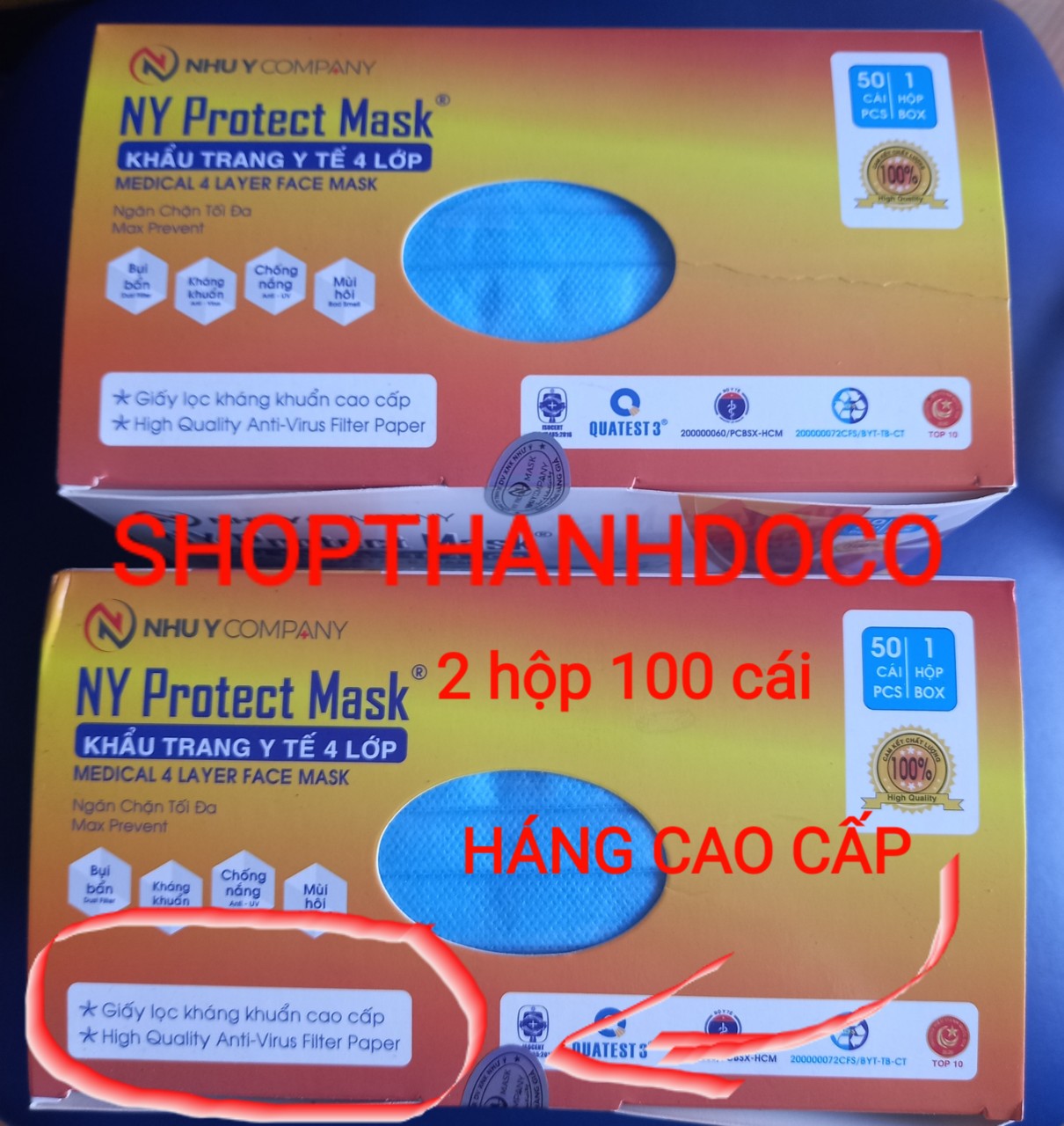 Khẩu trang y tế như ý xanh