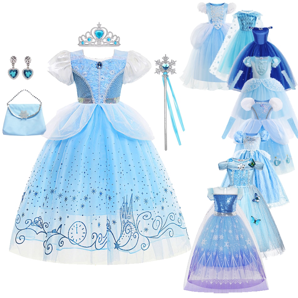 👗👗👗 Princess Charm Cinderella Costume Girls Formal Dress