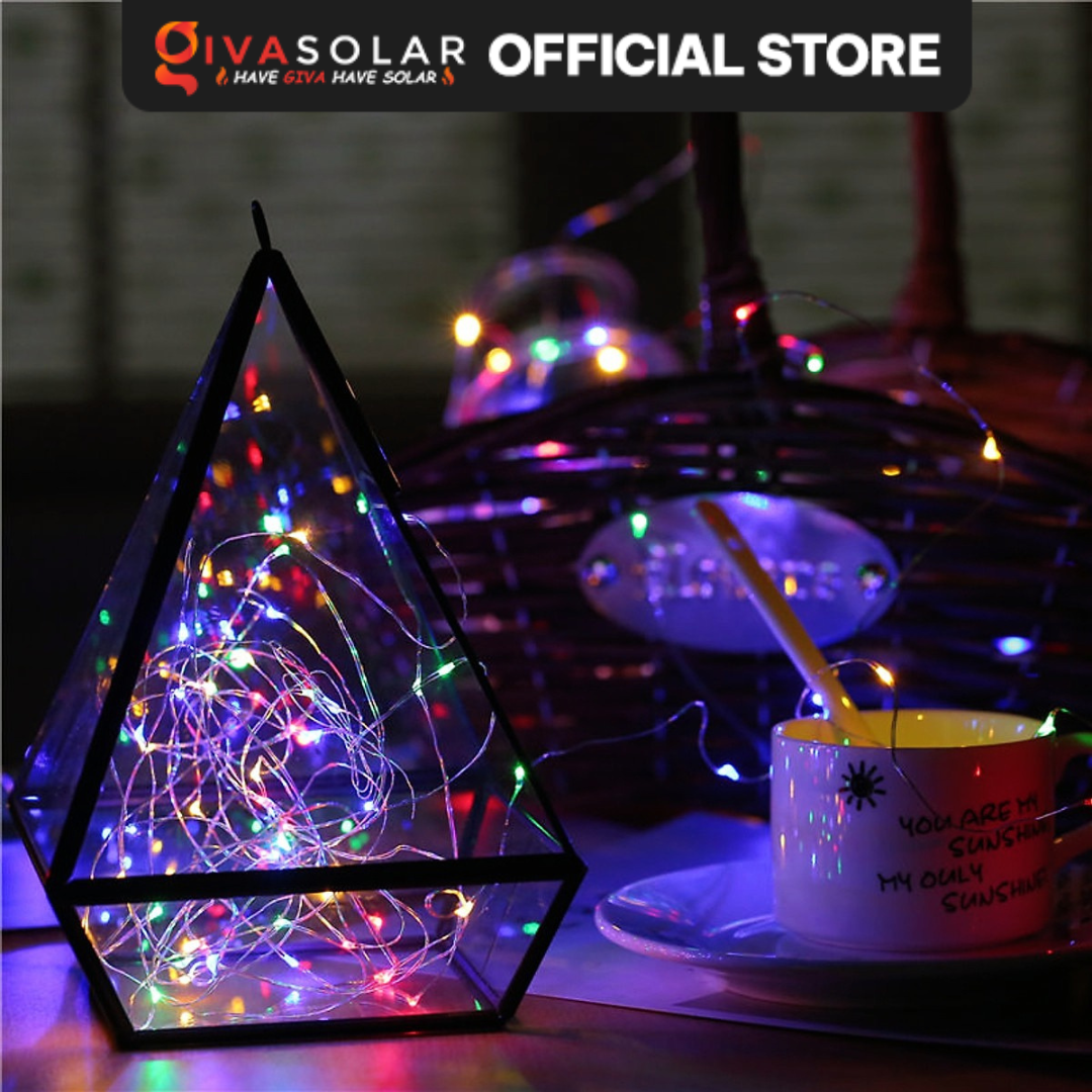 Dây đèn led đom đóm trang trí chipsbling fairy light dài 2m - tặng pin