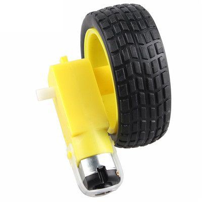 Động cơ giảm tốc TT bánh xe vàng DC 3-6V mini làm mô hình