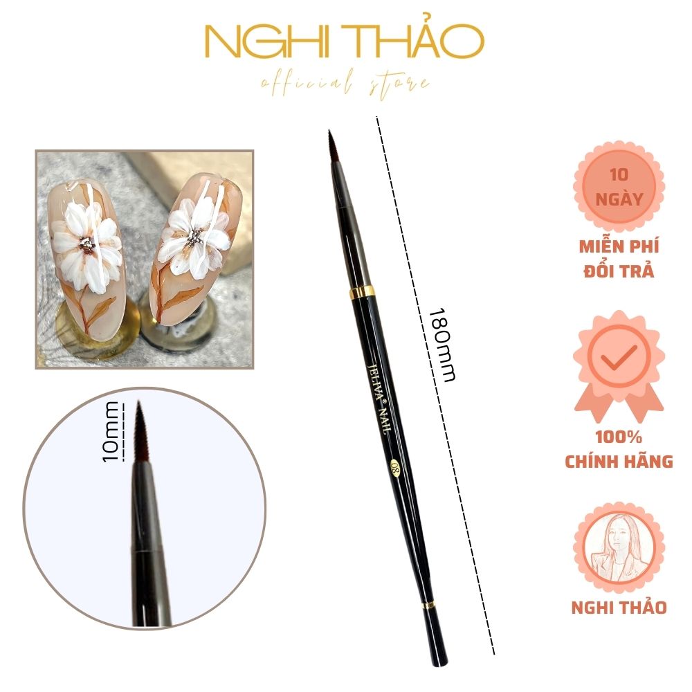 Cọ vẽ màu nước nail Jeliva Nghi Thảo số 08