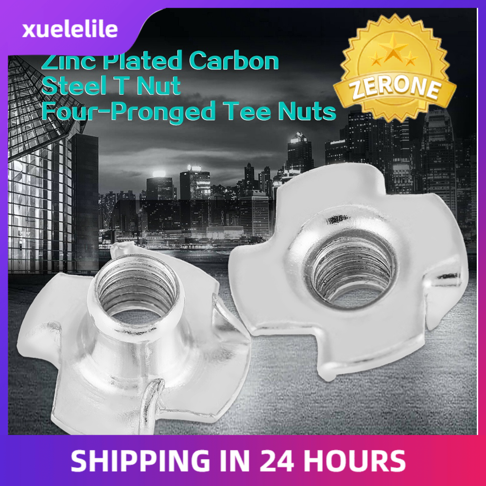 100 Chiếc Đai Ốc Chữ T Bằng Thép Carbon Mạ Kẽm Cho Đồ Nội Thất Chế Biến Gỗ