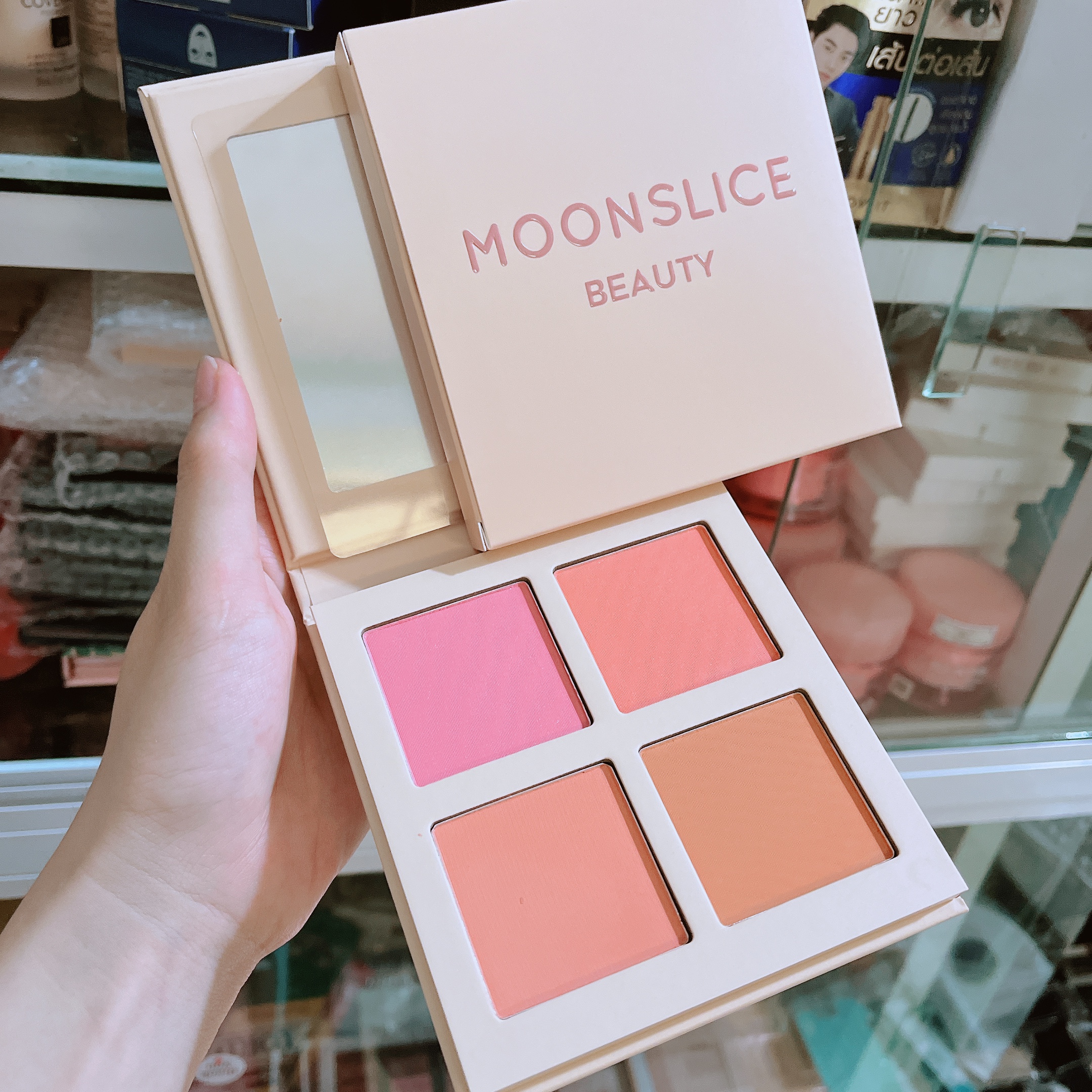 Bảng má moon slice beauty 4 ô blushing moon 21.9g