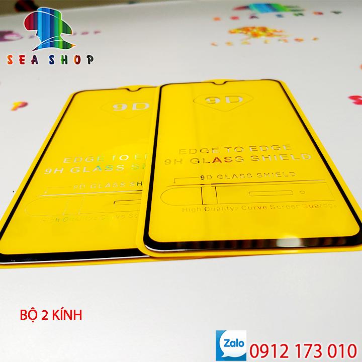 Bộ 2 kính cường lực xiaomi mi cc9 full màn hình 9d / kính cường lực xiaomi mi cc9 tràn màn hình - seashop