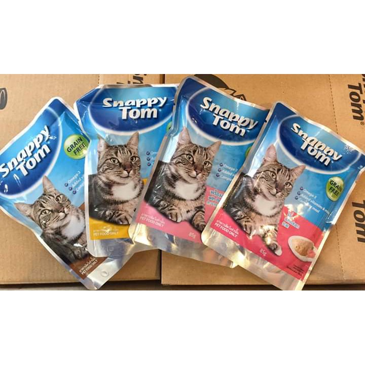 Pate SNAPPY TOM cho mèo gói 85g