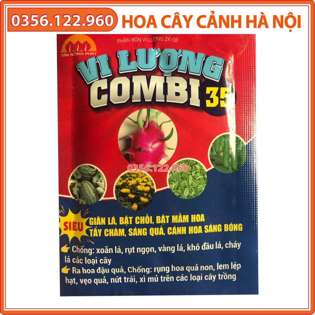 Phân bón vi lượng COMBI 35 - Gói 20g chống xoăn rụng lá, ra hoa đậu quả