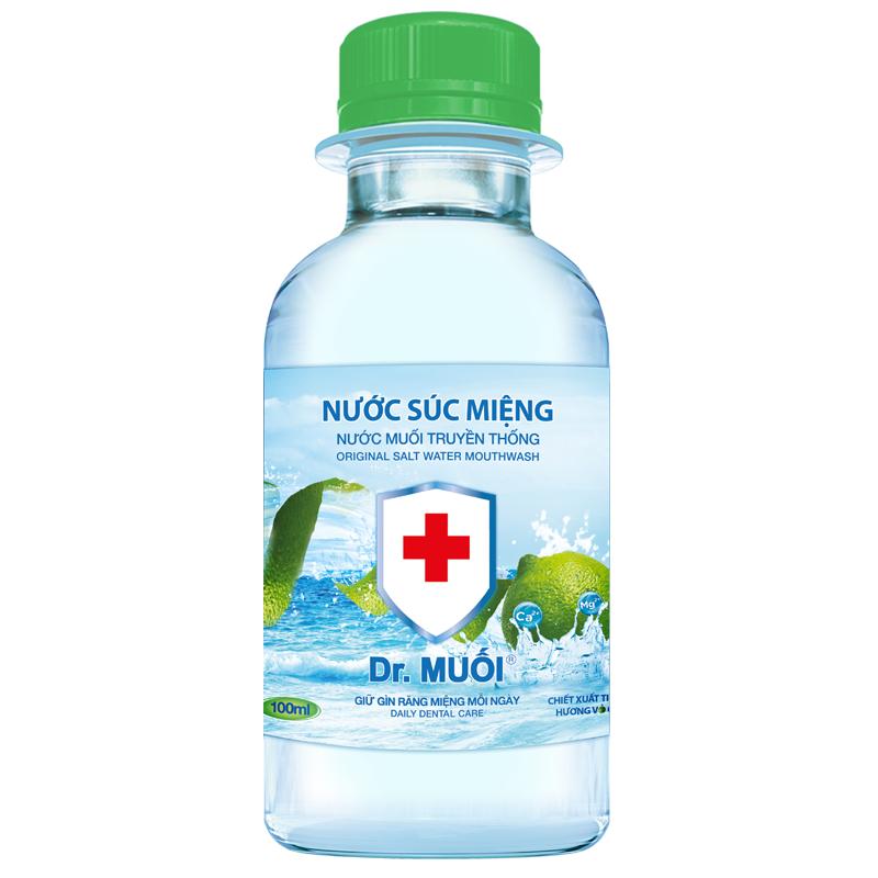 Combo 12 nước súc miệng Dr. Muối hương vỏ chanh (100ml)