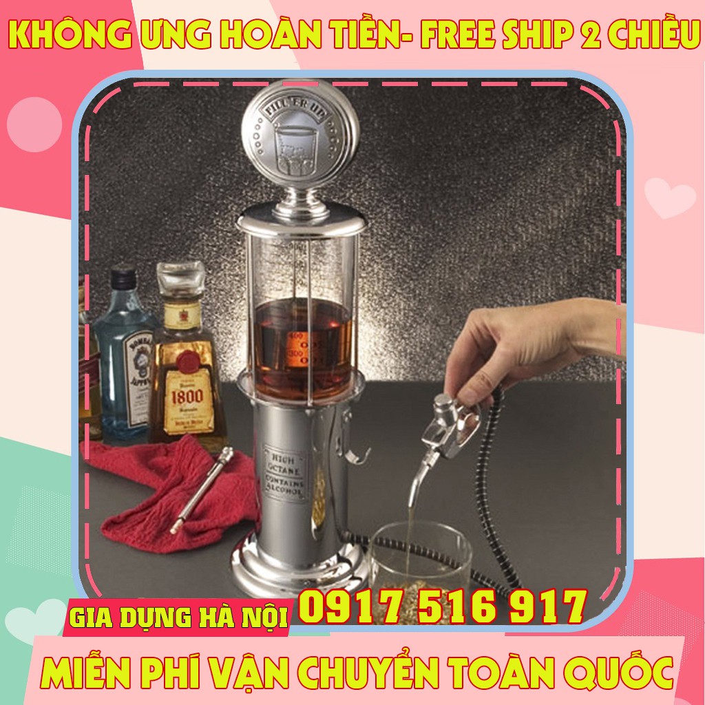 Bình rót riệu kiểu cây xăng - hiện đại cần thiết cho dịp cuối năm - bình rót nước , rượu bia hình cây xăng 1 vòi 1 lít