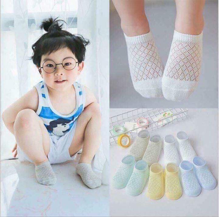 Sét 5 đôi tất lưới mùa hè cho bé