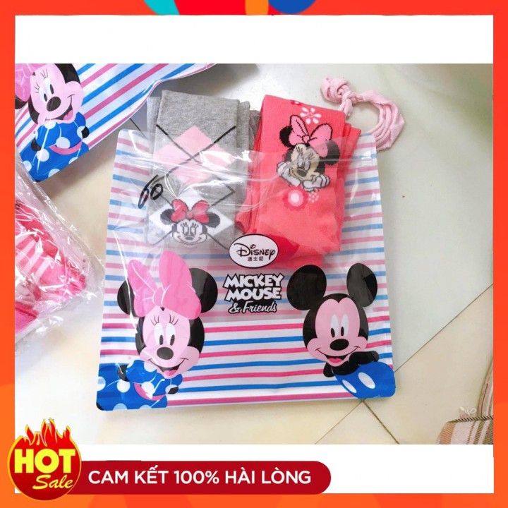 Set Hai Quần Tất Disney - Quần Tất Cho Bé Gái Ấm Áp Dày Dặn Chất Đẹp