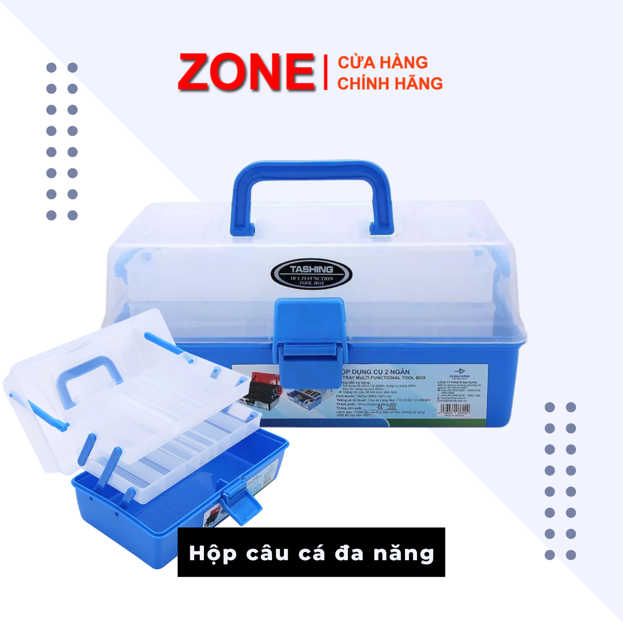 [HCM][FLASHSALE] Hộp đựng dụng cụ câu cá nhiều ngăn - hộp đựng đồ câu cá - Hộp đựng phụ kiện câu cá - Thùng đựng phụ kiện câu cá