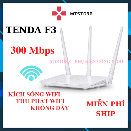 Bộ thu phát sóng wifi không dây Tenda chuẩn N 300Mbps có cổng LAN chia mạng, bộ kích sóng wifi tenda, hút sóng wifi giá rẻ - Hàng Cũ