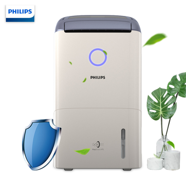 ☾▲ Máy hút ẩm kiêm lọc không khí cao cấp Philips DE5205/00 công suất 355W tích hợp vòng hiển thị 4 màu