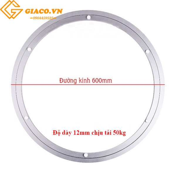 Phụ kiện mâm xoay bàn ăn cỡ 600mm