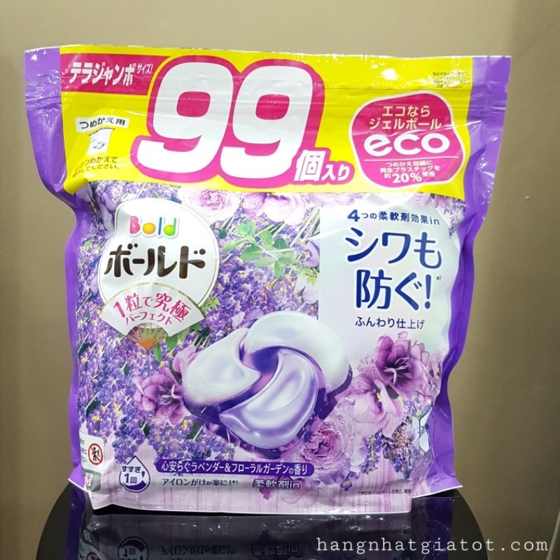 Viên giặt Bold Gel Ball 4D Lavender & Floral Garden Refill 70V - NHẬT BẢN