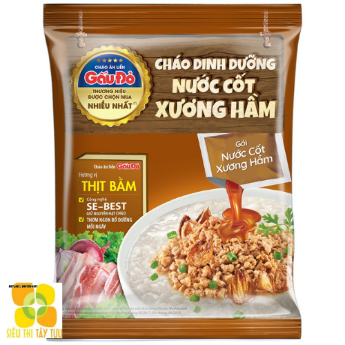 Cháo dinh dưỡng nước cốt xương hầm gấu đỏ 57gr| Siêu Thị Tây Tựu