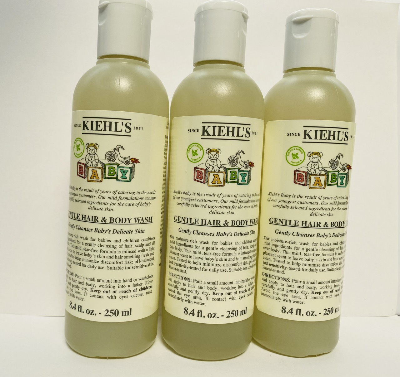 Dầu gội sữa tắm trẻ em Kiehl's Baby Gentle Hair and Body Wash 250ml-Hàng Mỹ