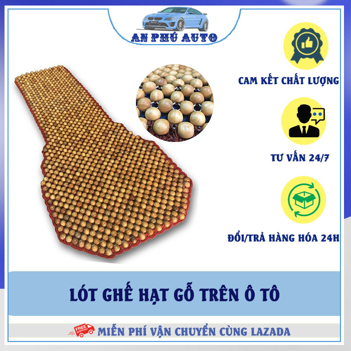 Lót ghế hạt gỗ ô tô
