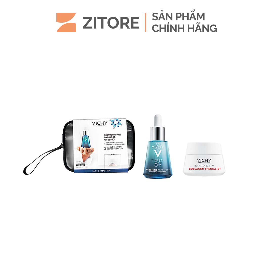 Bộ sản phẩm vichy giải cứu da stress, dưỡng da rạng rỡ 2 món - sản phẩm chính hãng tại zitore