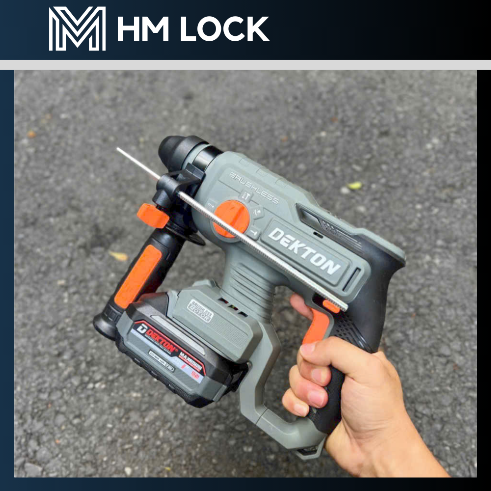 [NEW] THÂN MÁY KHOAN BÊ TÔNG PIN 21V DEKTON M21-RH2603CP XÁM - TẶNG 1 ĐÈN M21-D360LM - KHÔNG CHỔI THAN - HÀNG CHÍNH HÃNG